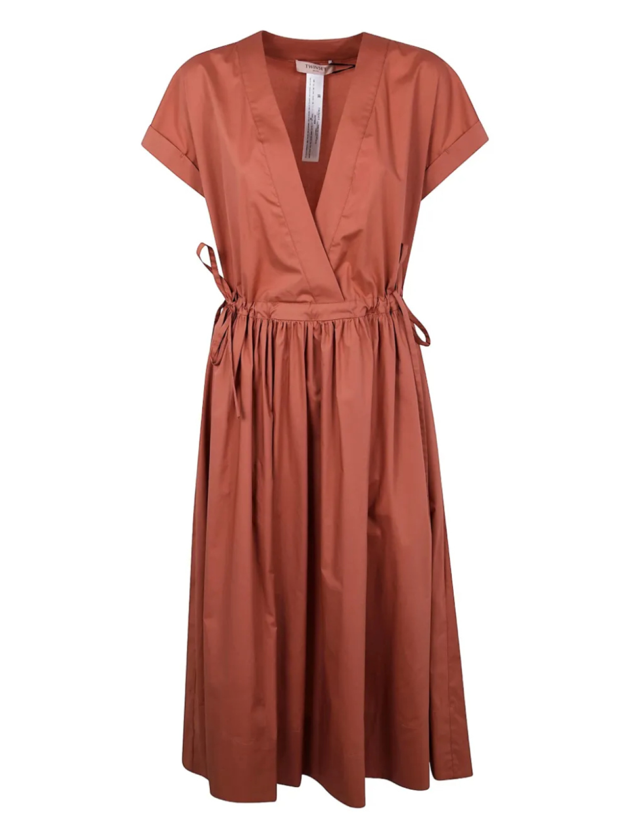 Платье-халат с завязками TWINSET, коричневый
Платье-халат с завязками TWINSET, коричневый