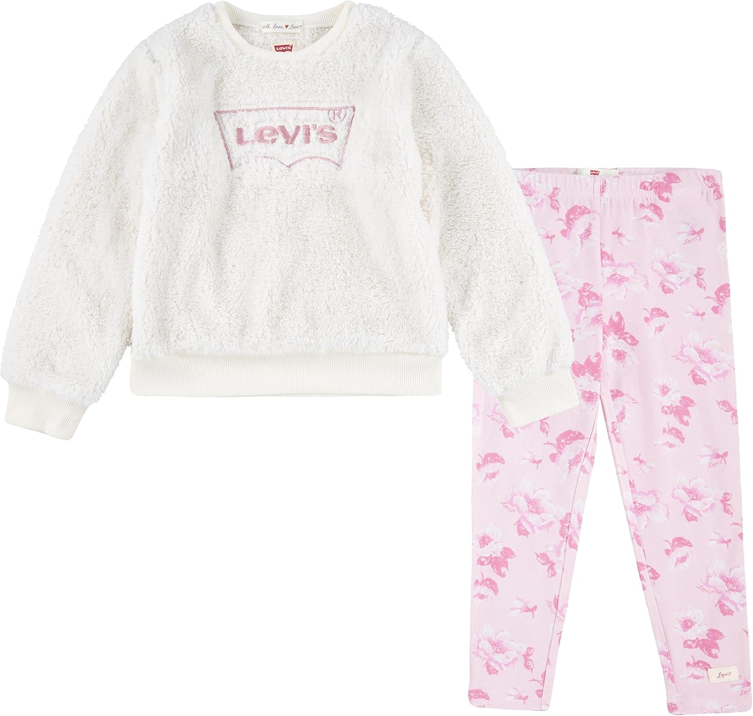 Комплект из двух предметов: толстовка с круглым вырезом и спортивные брюки Levi's для девочек, Sugar Swizzle
Комплект из двух предметов: толстовка с круглым вырезом и спортивные брюки Levi's для девочек, Sugar Swizzle