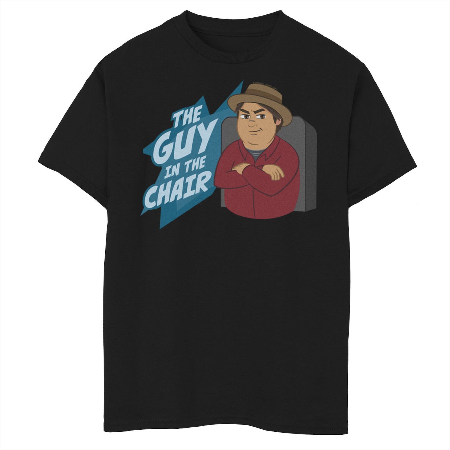 Футболка с рисунком «Парень в кресле» для мальчиков 8–20 лет, «Человек-паук Marvel» вдали от дома Marvel