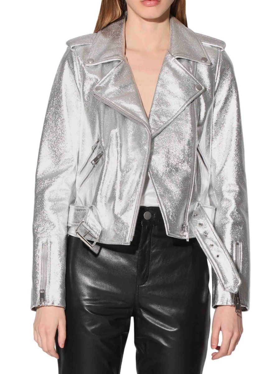 Металлическая байкерская куртка Allison Walter Baker, цвет Platinum
Металлическая байкерская куртка Allison Walter Baker, цвет Platinum