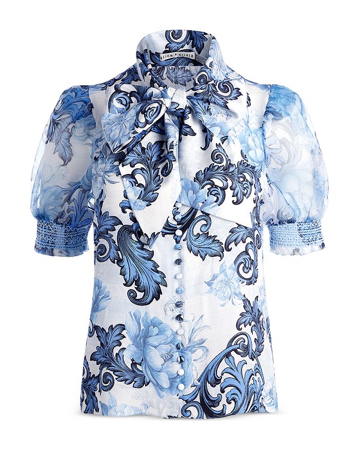 Блузка Brentley Alice and Olivia, синий 
Блузка Brentley Alice and Olivia, синий