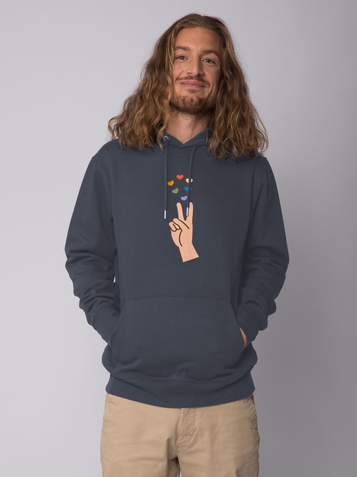 Толстовка wat Apparel Sweatshirt Spread Love, цвет India Ink Grey 
Толстовка wat Apparel Sweatshirt Spread Love, цвет India Ink Grey
