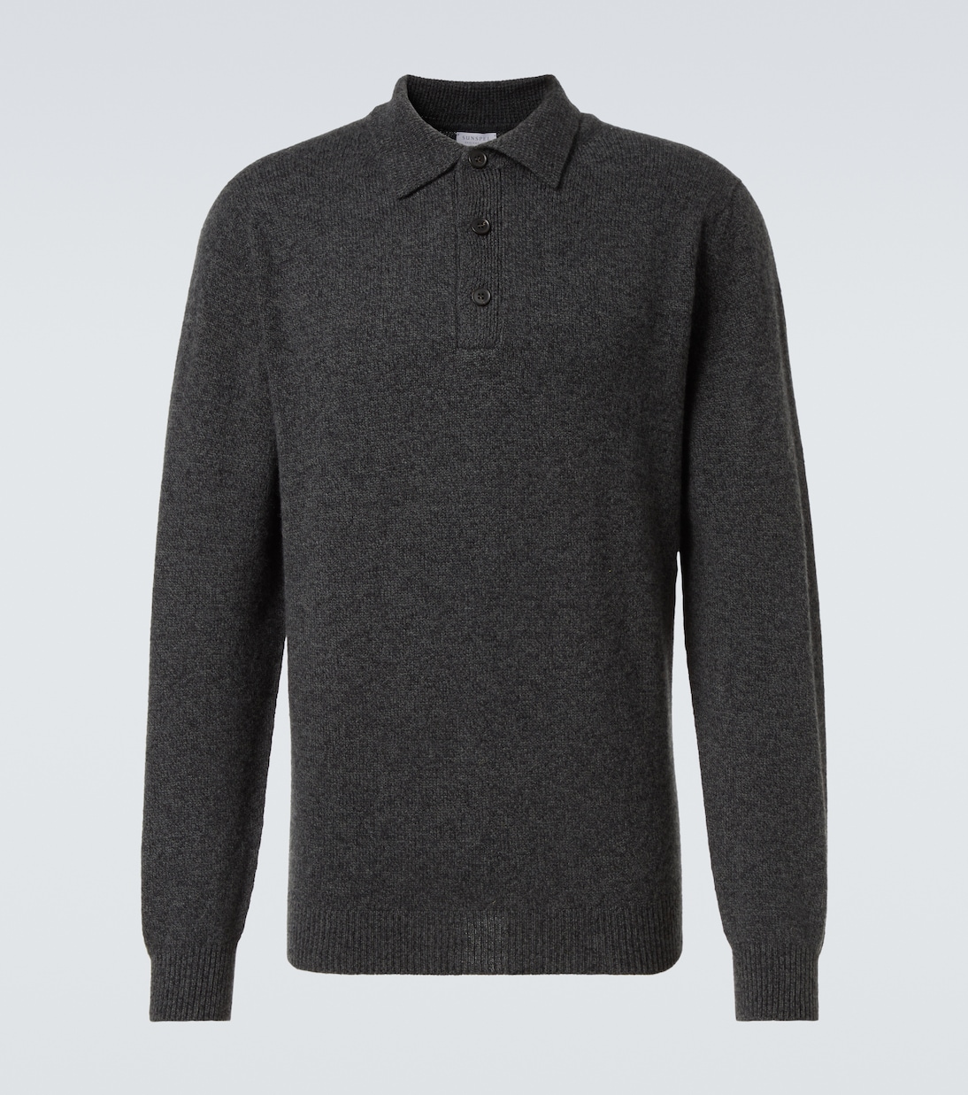 Шерстяной свитер-поло Sunspel, Dark Green Twist
Шерстяной свитер-поло Sunspel, Dark Green Twist