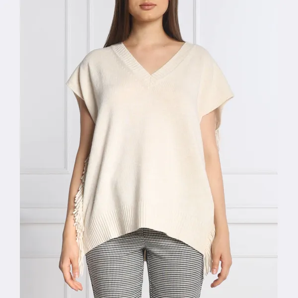 Август свободный жилет с добавлением шерсти и кашемира Marella, бежевый
Август свободный жилет с добавлением шерсти и кашемира Marella, бежевый