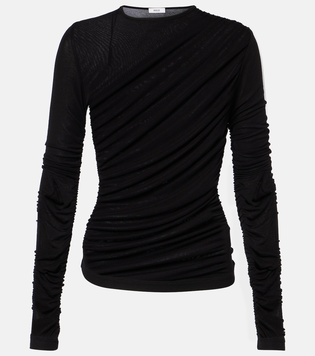 Топ из джерси с защипами Tania Agolde, черный
Топ из джерси с защипами Tania Agolde, черный