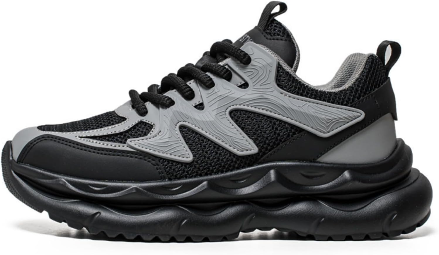 Модные дышащие кроссовки на шнуровке с сеткой и платформой для мужчин, повседневные, противоскользящие, с круглым носком, для прогулок, работы и повседневной носки Jhfdioy, черный
Модные дышащие кроссовки на шнуровке с сеткой и платформой для мужчин, повседневные, противоскользящие, с круглым носком, для прогулок, работы и повседневной носки Jhfdioy, черный