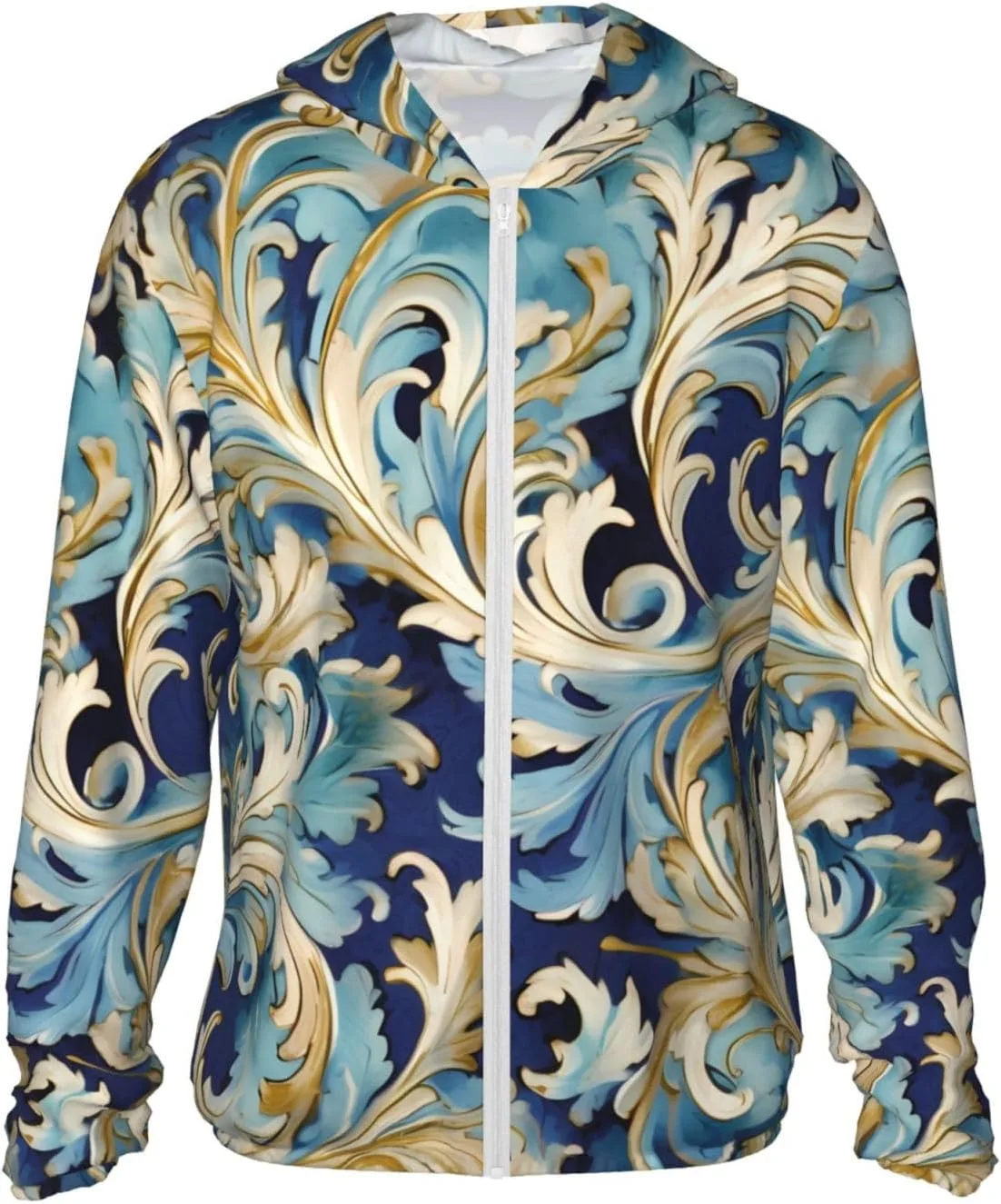 Мужская солнцезащитная рубашка UPF 50+ Elegant Blue Gold Florentine с капюшоном BWLHJKE
Мужская солнцезащитная рубашка UPF 50+ Elegant Blue Gold Florentine с капюшоном BWLHJKE