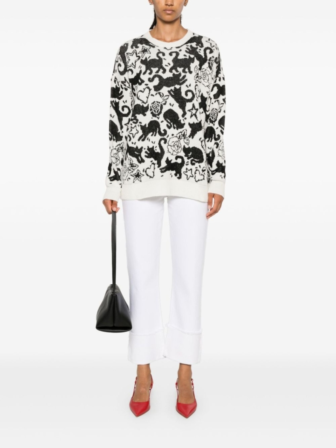 TWINSET свитер с жаккардовым узором, белый
TWINSET свитер с жаккардовым узором, белый