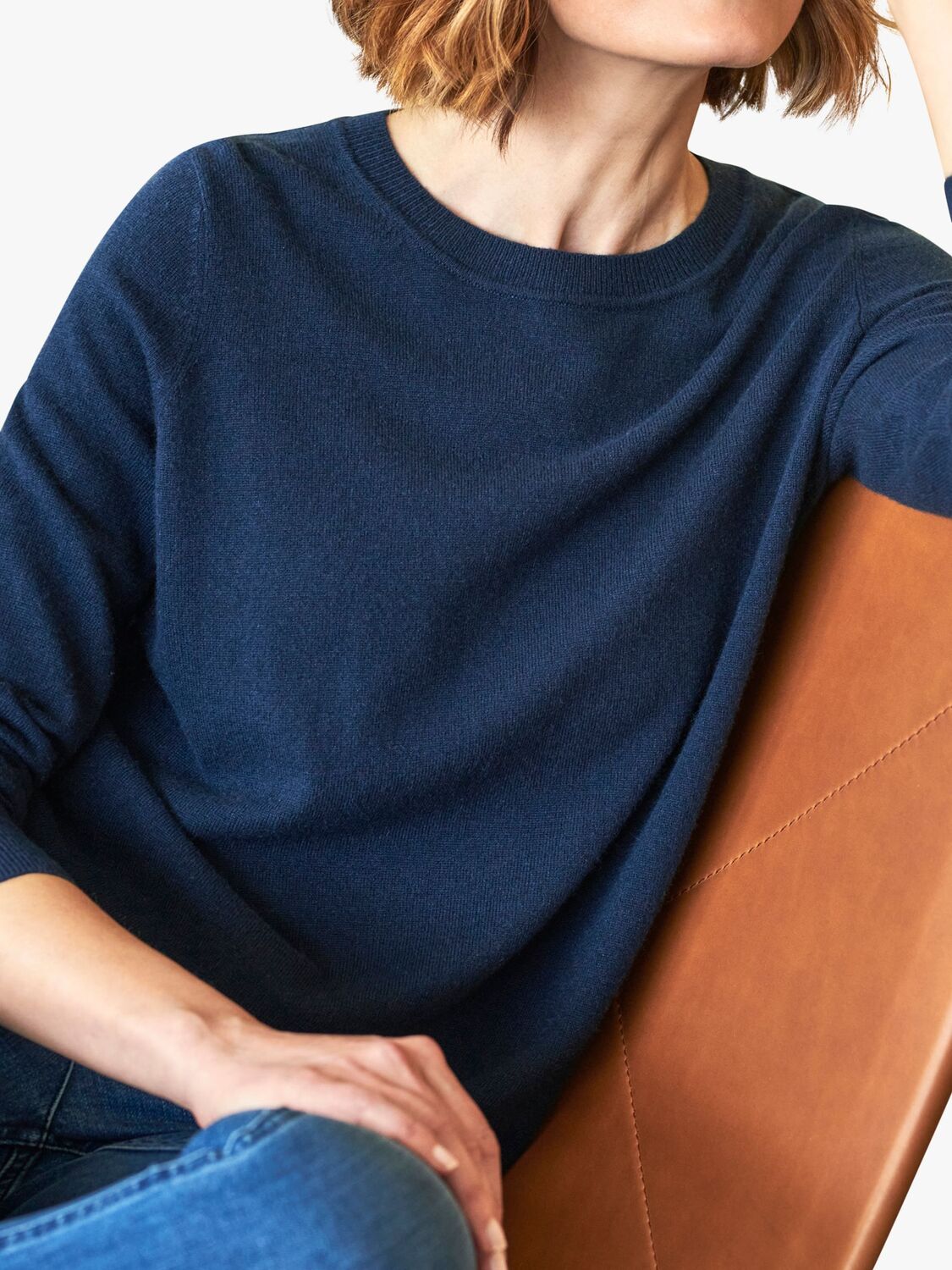 Кашемировый джемпер с круглым вырезом Pure Collection, синий
Кашемировый джемпер с круглым вырезом Pure Collection, синий