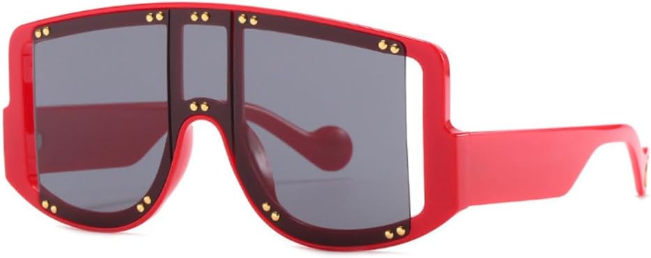 Винтажные солнцезащитные очки большого размера с заклепками, модель 2027 года, для женщин и мужчин, в стиле панк, с крупной оправой, модные солнцезащитные очки MTZJH, Red Black
Винтажные солнцезащитные очки большого размера с заклепками, модель 2027 года, для женщин и мужчин, в стиле панк, с крупной оправой, модные солнцезащитные очки MTZJH, Red Black