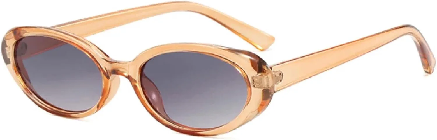 Солнцезащитные очки овальной формы в маленькой оправе для женщин и мужчин, модные солнцезащитные очки с защитой от УФ-излучения UV400 TOIPASTN, Clearbrown-gray
Солнцезащитные очки овальной формы в маленькой оправе для женщин и мужчин, модные солнцезащитные очки с защитой от УФ-излучения UV400 TOIPASTN, Clearbrown-gray