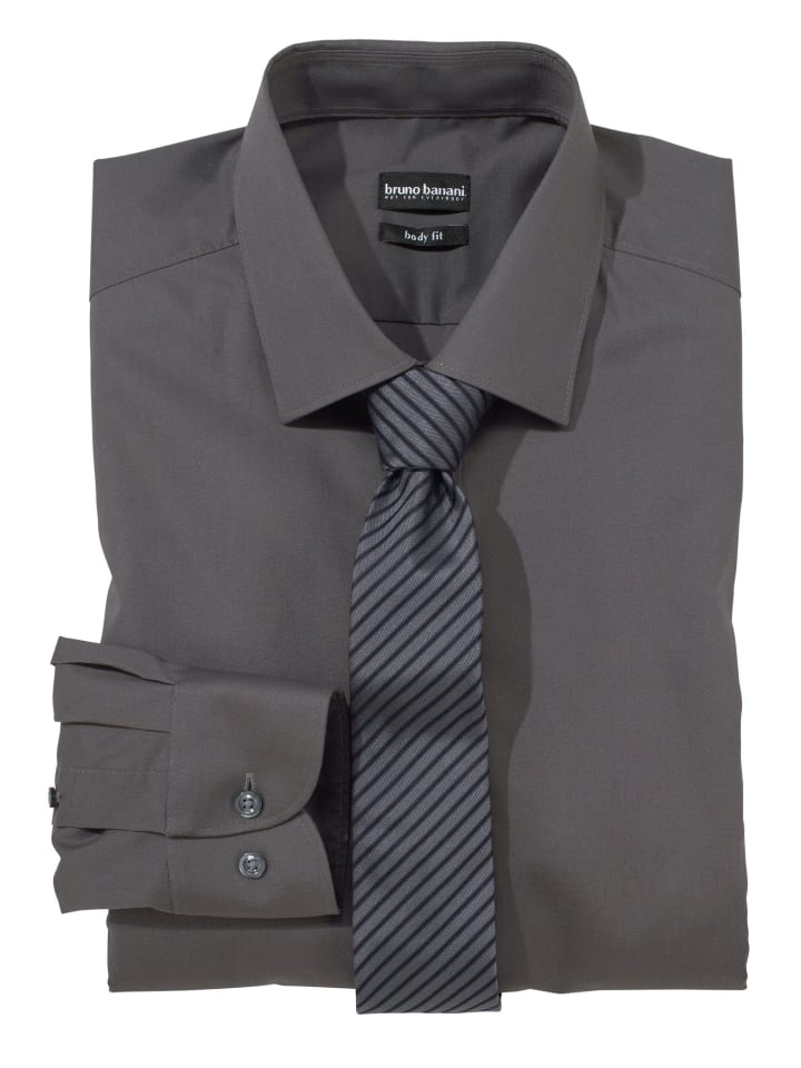 Рубашка с длинными рукавами антрацитового цвета Bruno Banani
Рубашка с длинными рукавами антрацитового цвета Bruno Banani