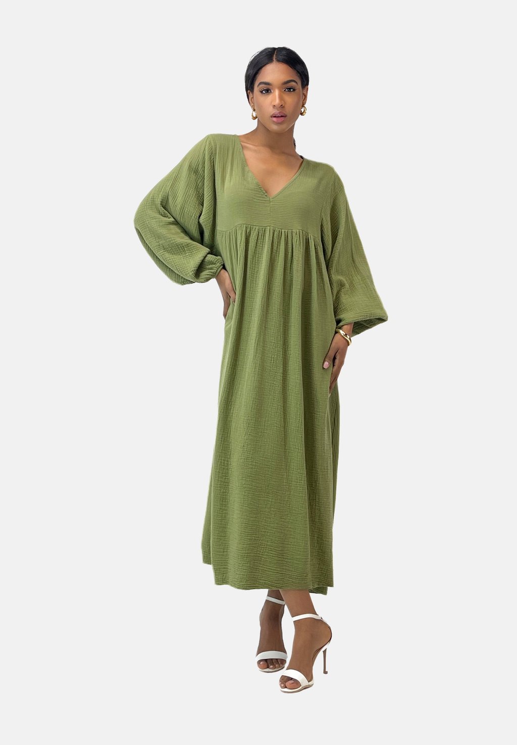 Платье макси Elara, зеленый
Платье макси Elara, зеленый