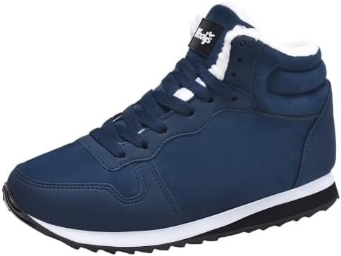 Зимние короткие теплые ботинки - прочная подошва с высоким сцеплением, верх из ПУ и резиновая подошва, шнуровка, круглый носок, повседневные ботинки с амортизацией - темно-синие/белые для льда и снега Minlaidian
Зимние короткие теплые ботинки - прочная подошва с высоким сцеплением, верх из ПУ и резиновая подошва, шнуровка, круглый носок, повседневные ботинки с амортизацией - темно-синие/белые для льда и снега Minlaidian