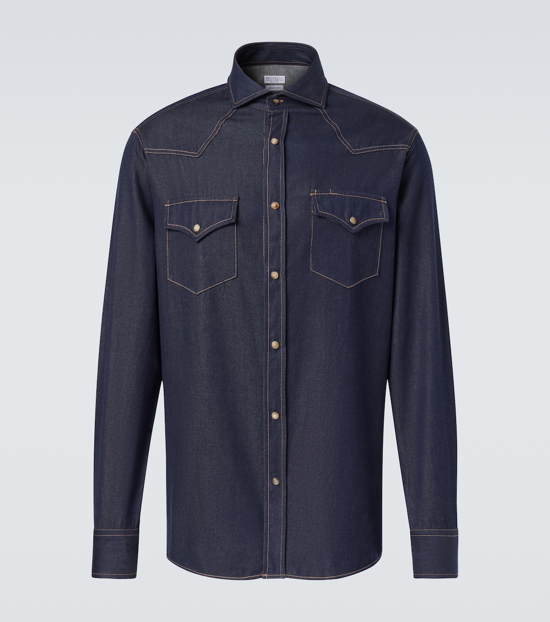 Джинсовая рубашка Brunello Cucinelli, Cjz29
Джинсовая рубашка Brunello Cucinelli, Cjz29