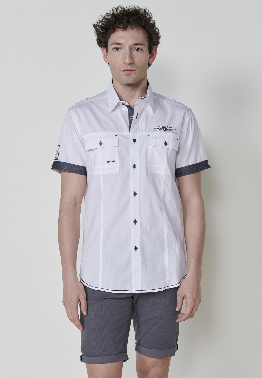 Рубашка SHORT-SLEEVED Koroshi, белый
Рубашка SHORT-SLEEVED Koroshi, белый