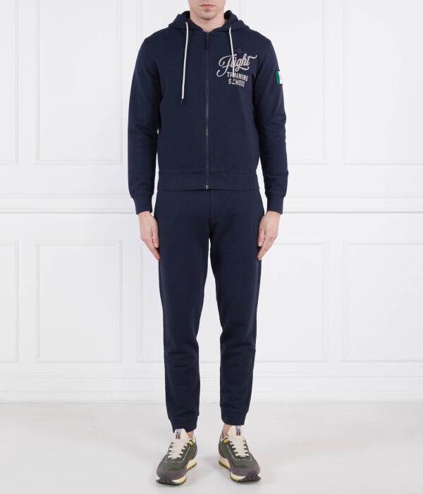 Спортивный костюм мужской Aeronautica Militare с толстовкой на молнии, синий 
Спортивный костюм мужской Aeronautica Militare с толстовкой на молнии, синий
