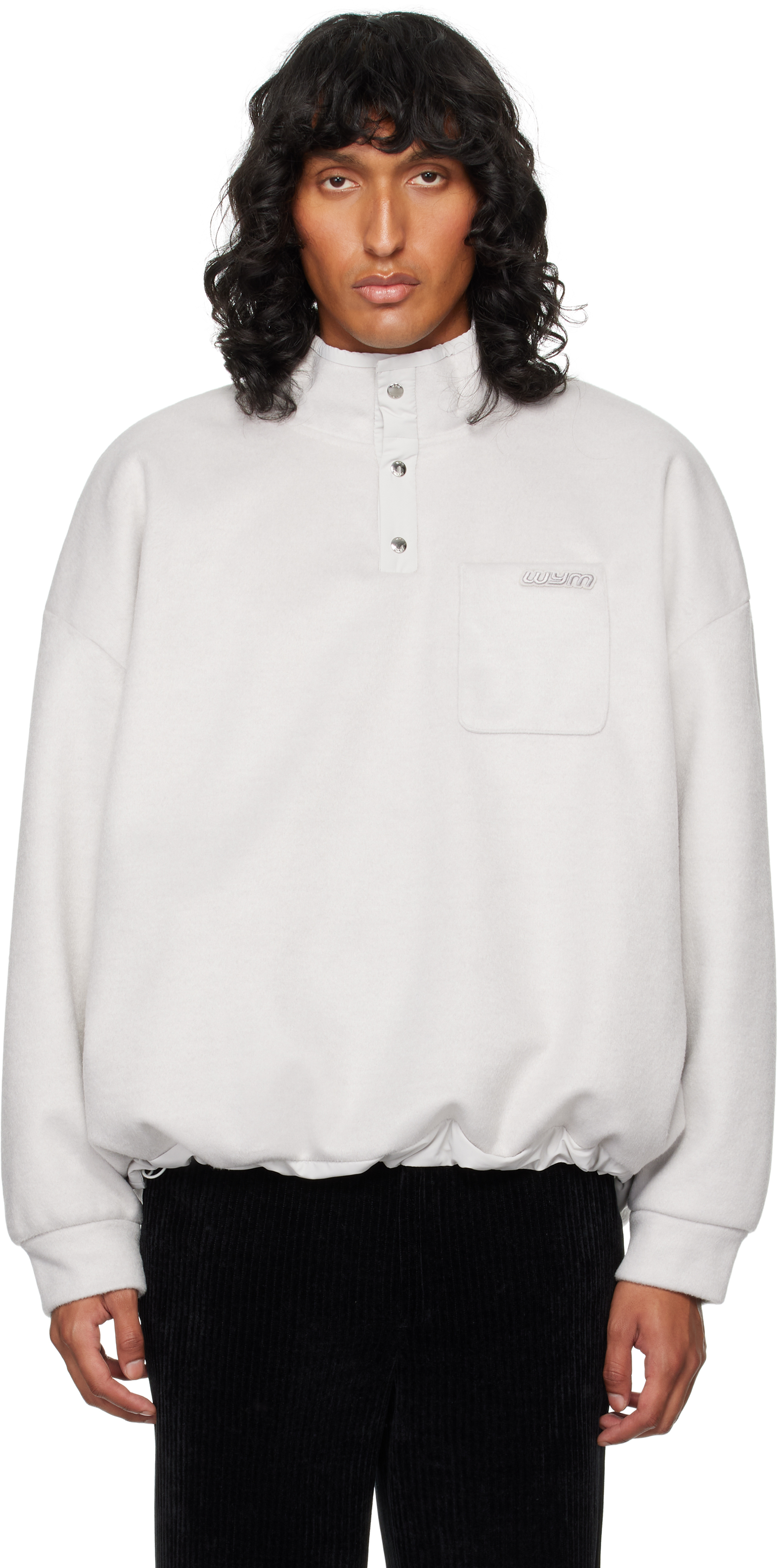 Серая ворсистая толстовка WOOYOUNGMI, серый
Серая ворсистая толстовка WOOYOUNGMI, серый