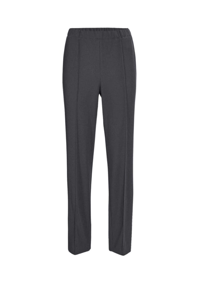 Короткий размер: удобные брюки в рубчик Goldner, серый
Короткий размер: удобные брюки в рубчик Goldner, серый