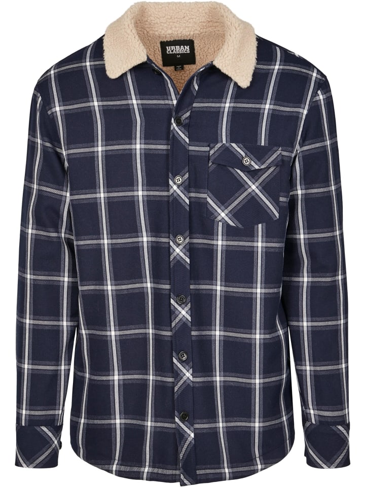 Рубашки Urban Classics темно-синего/белого цвета
Рубашки Urban Classics темно-синего/белого цвета