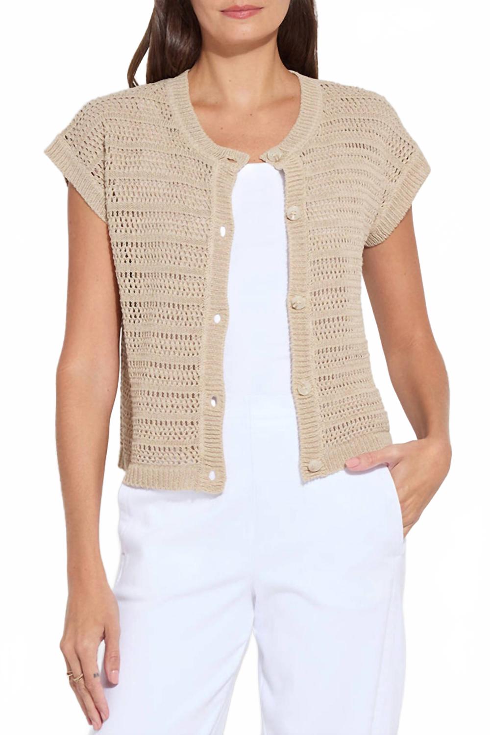 Безрукавный кардиган Brisa Mesh из льна Lysse, Linen
Безрукавный кардиган Brisa Mesh из льна Lysse, Linen