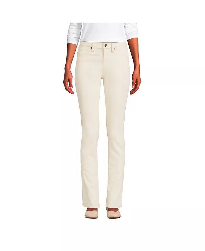 Женские высокие прямые джинсы из переработанного денима со средней посадкой Lands' End, бежевый
Женские высокие прямые джинсы из переработанного денима со средней посадкой Lands' End, бежевый