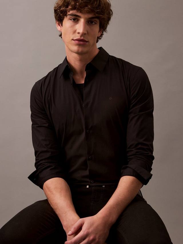 Рубашка из хлопковой смеси с монограммой Calvin Klein, Black
Рубашка из хлопковой смеси с монограммой Calvin Klein, Black