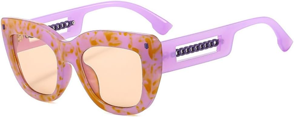 Солнцезащитные очки «кошачий глаз» в стиле ретро с полой металлической цепочкой для женщин и мужчин, солнцезащитные очки UV400 с заклепками и градиентным переходом цвета LANGSER, Purple Champagne
Солнцезащитные очки «кошачий глаз» в стиле ретро с полой металлической цепочкой для женщин и мужчин, солнцезащитные очки UV400 с заклепками и градиентным переходом цвета LANGSER, Purple Champagne