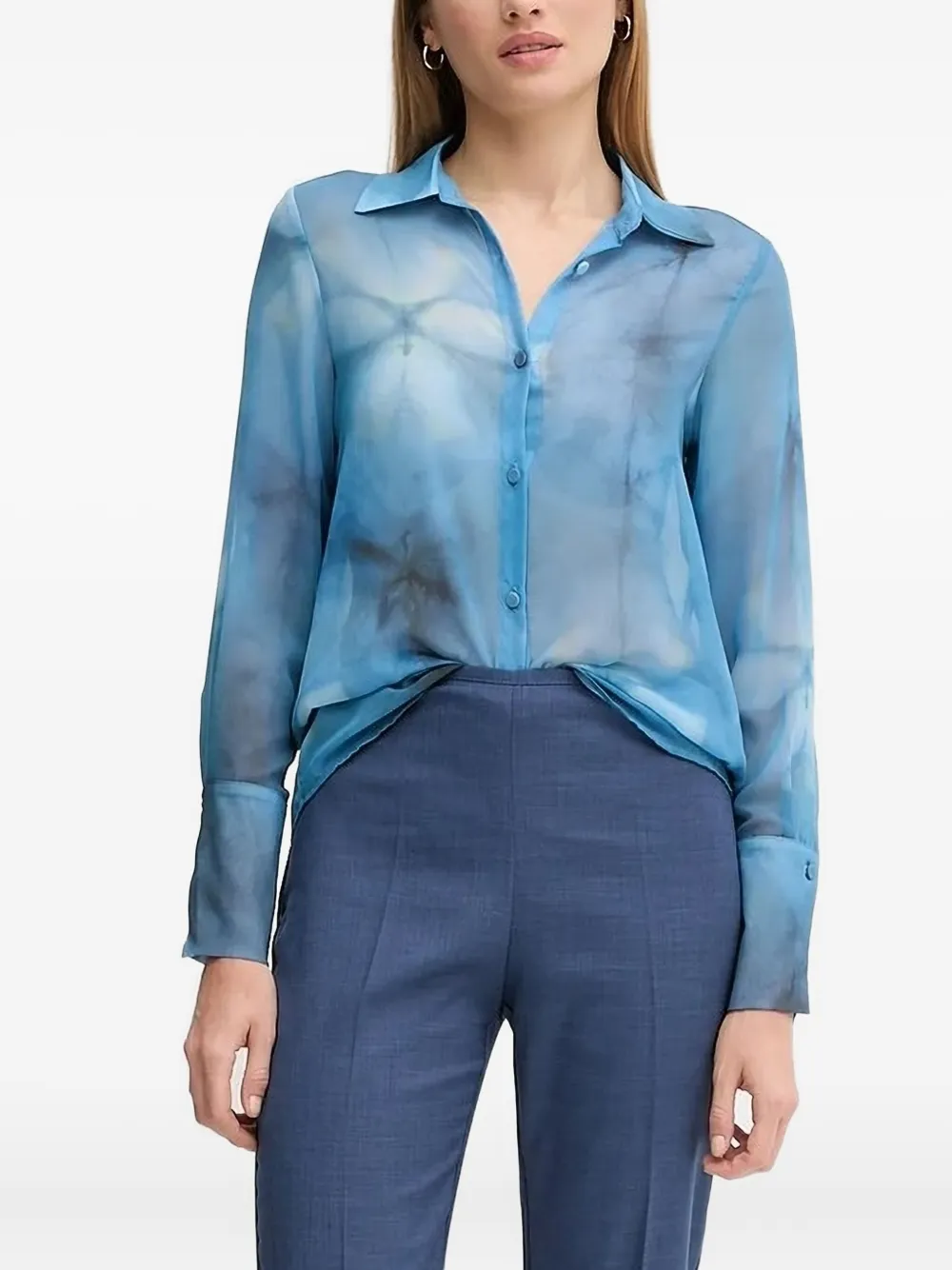 Рубашка с цветочным принтом Sandro Ferrone, синий
Рубашка с цветочным принтом Sandro Ferrone, синий