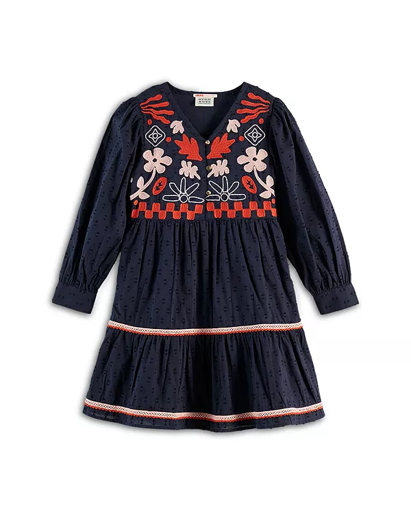 Детское жаккардовое платье с вышивкой и застежкой-клипсой - для малышек и девочек постарше. Scotch & Soda, синий
Детское жаккардовое платье с вышивкой и застежкой-клипсой - для малышек и девочек постарше. Scotch & Soda, синий