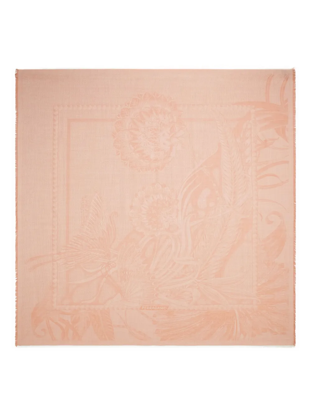 Жаккардовый шарф Ferragamo, оранжевый
Жаккардовый шарф Ferragamo, оранжевый