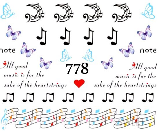 Водные наклейки для ногтей - №778, Raisin
Водные наклейки для ногтей - №778, Raisin