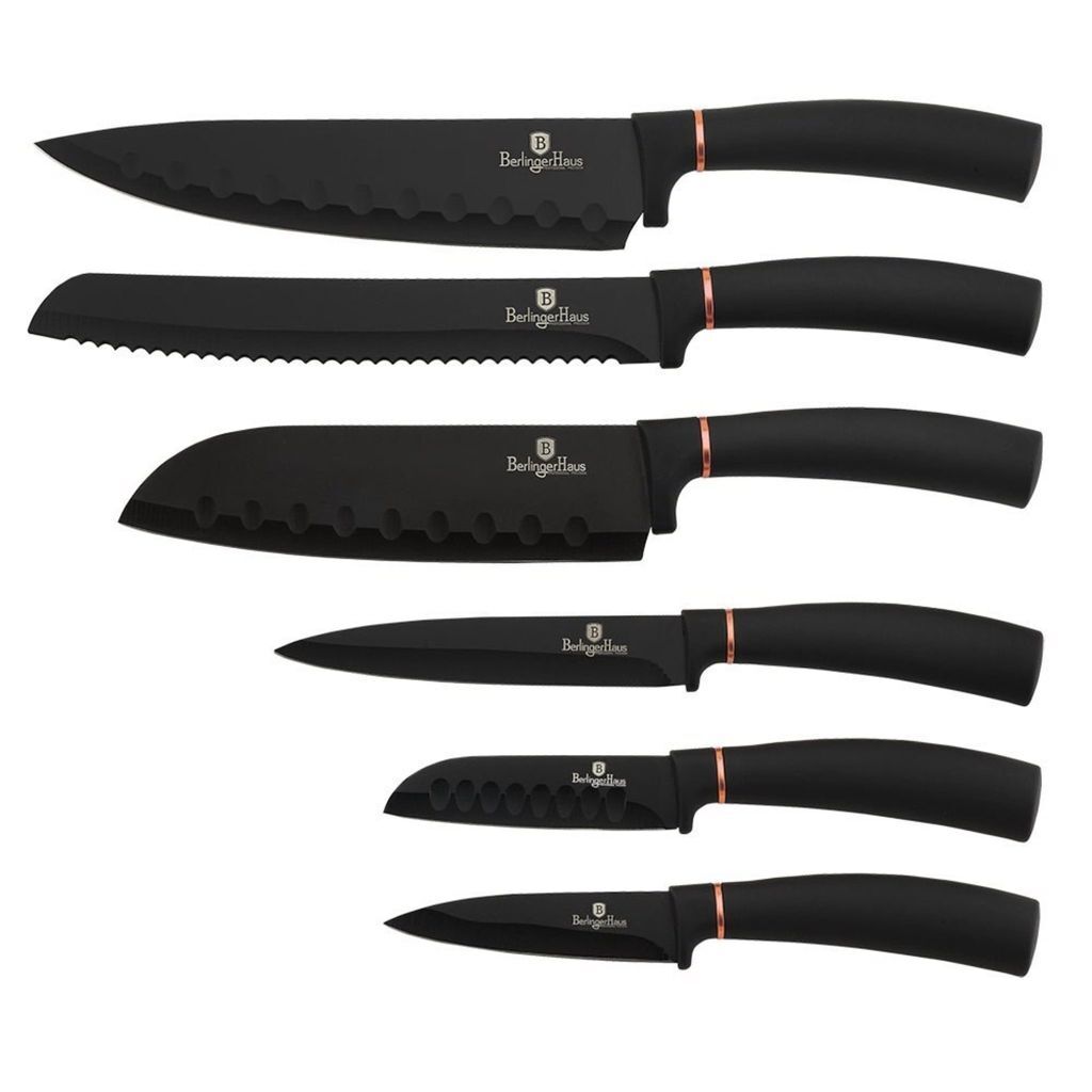 Berlingerhaus Набор ножей с антипригарным покрытием 6 шт Black Rose Collection BH-2337, черный
Berlingerhaus Набор ножей с антипригарным покрытием 6 шт Black Rose Collection BH-2337, черный