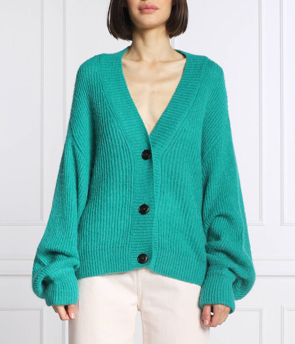 Кардиган гассоса Relaxed fit Pinko, зеленый
Кардиган гассоса Relaxed fit Pinko, зеленый