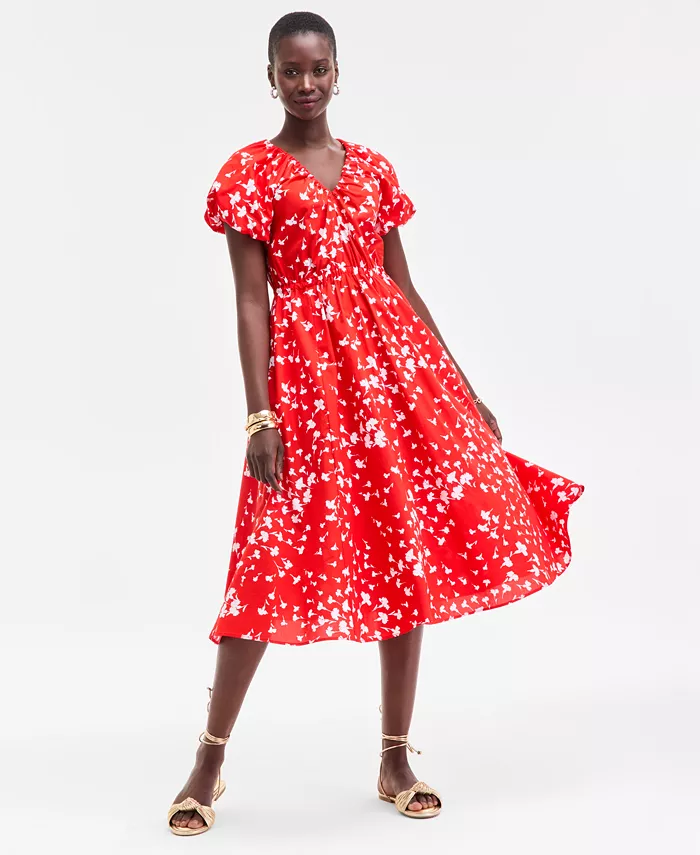 Женское миди-платье с пышными рукавами On 34th, красный
Женское миди-платье с пышными рукавами On 34th, красный