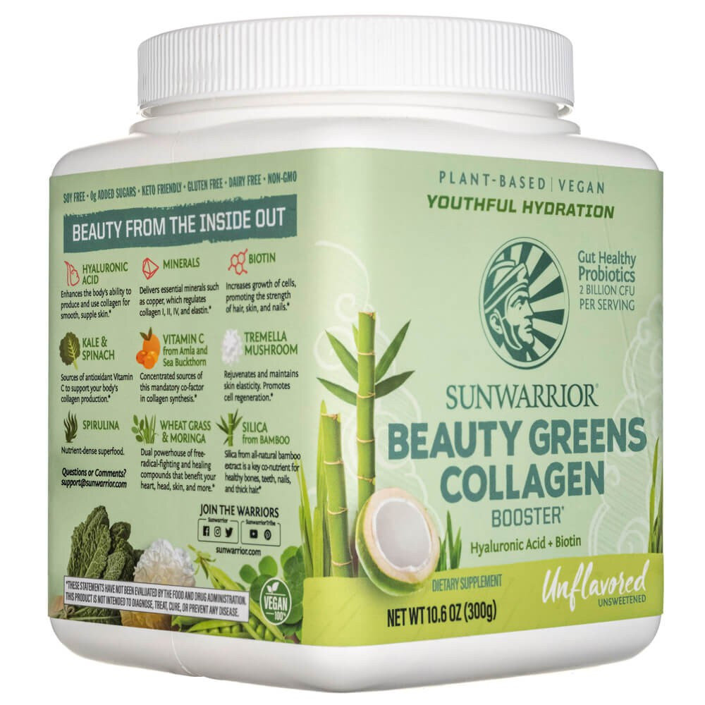 Sunwarrior Beauty Greens Коллагеновый бустер без вкуса, 300 г
Sunwarrior Beauty Greens Коллагеновый бустер без вкуса, 300 г