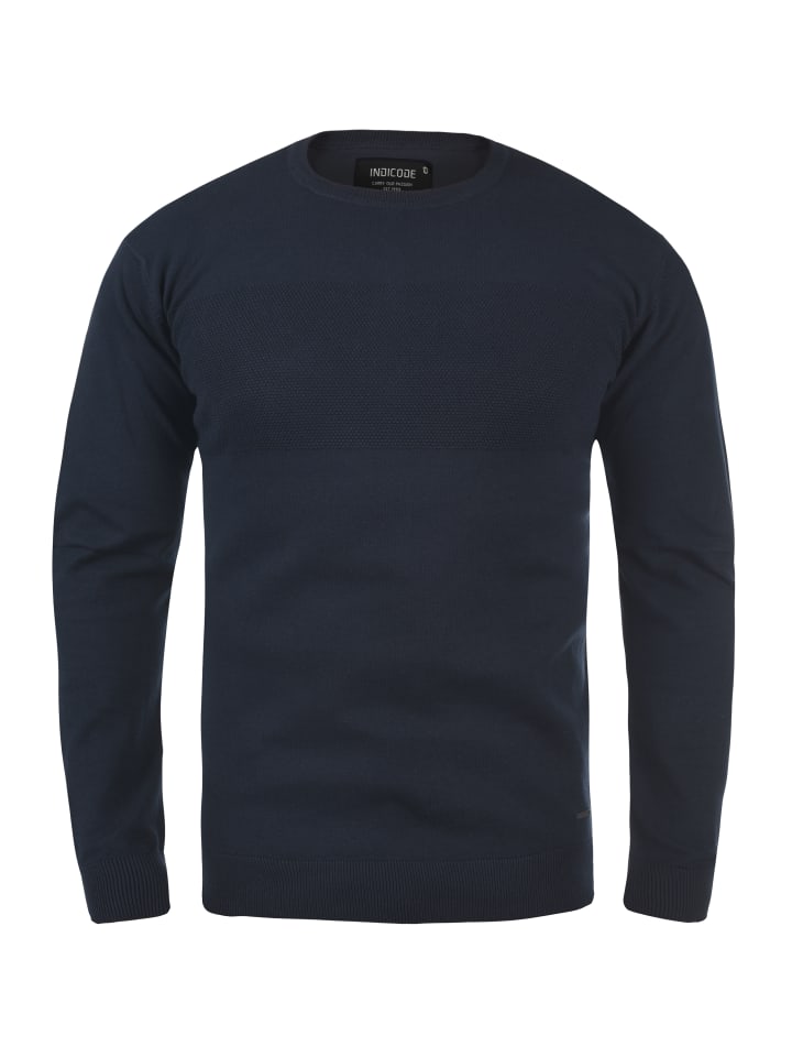Вязаный свитер INDICODE, темно-синий
Вязаный свитер INDICODE, темно-синий