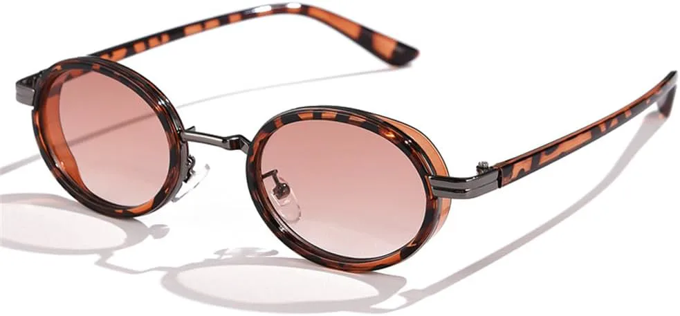 Овальные солнцезащитные очки в стиле панк для женщин, металлические солнцезащитные очки для мужчин, классические винтажные очки в стиле стимпанк KTUCN, Leopard
Овальные солнцезащитные очки в стиле панк для женщин, металлические солнцезащитные очки для мужчин, классические винтажные очки в стиле стимпанк KTUCN, Leopard