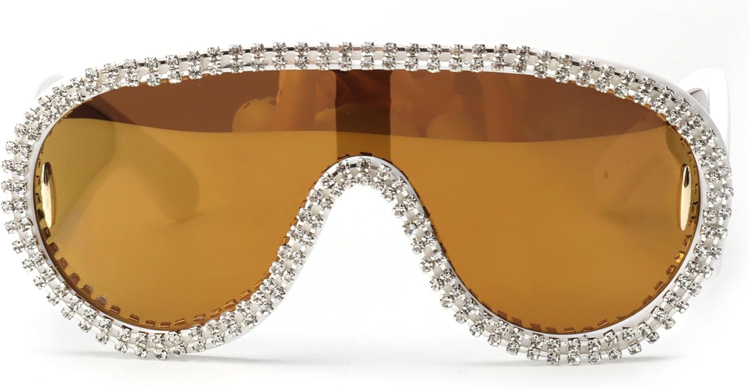 Солнцезащитные очки bullabulling с блестящими стразами для женщин и мужчин, большие, серебристые, с зеркальными вставками, футуристический дизайн, дизайнерский стиль, Gold
Солнцезащитные очки bullabulling с блестящими стразами для женщин и мужчин, большие, серебристые, с зеркальными вставками, футуристический дизайн, дизайнерский стиль, Gold