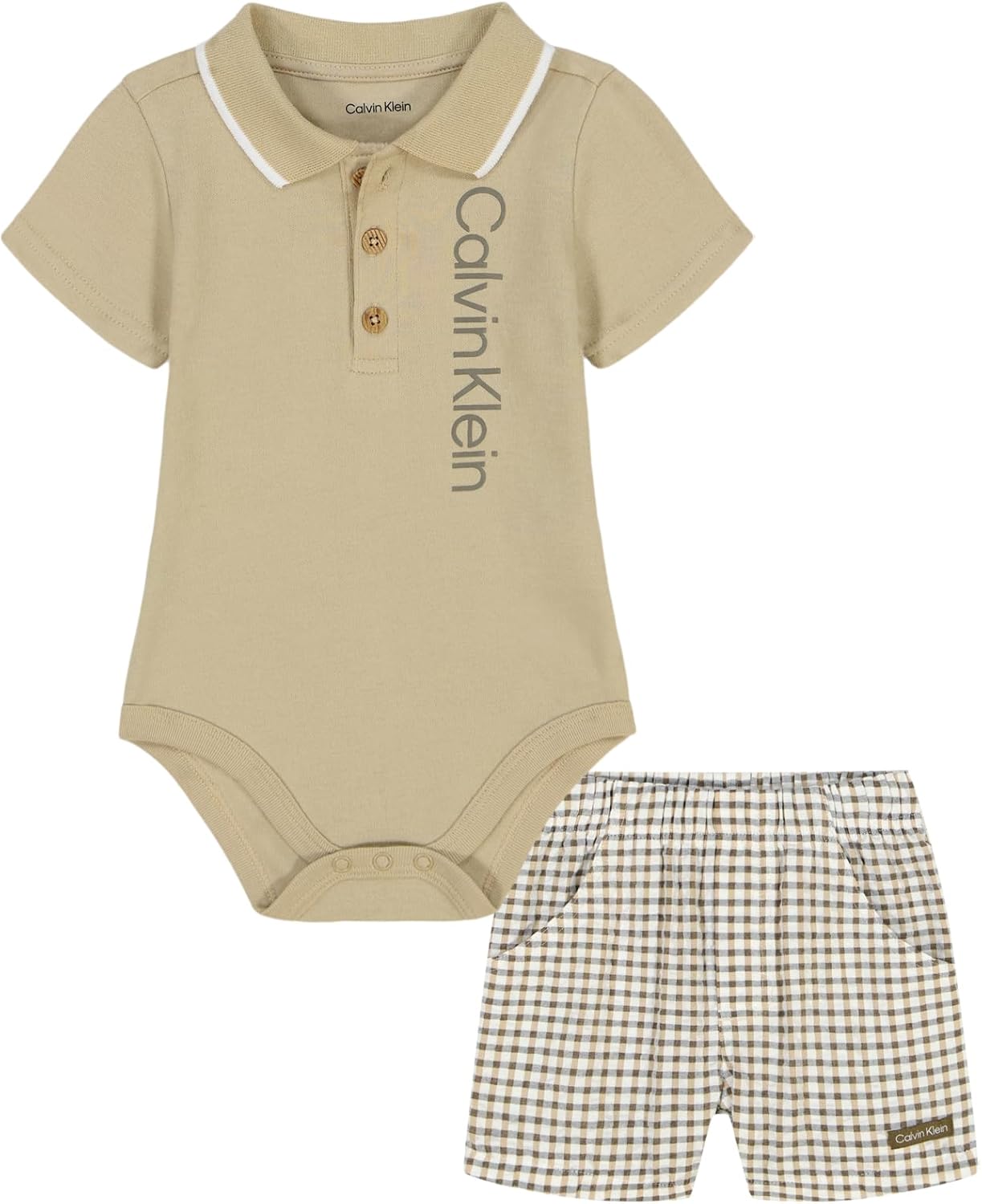 Комплект из двух поло-шорт Calvin Klein для мальчиков, White Pepper/Plaid
Комплект из двух поло-шорт Calvin Klein для мальчиков, White Pepper/Plaid