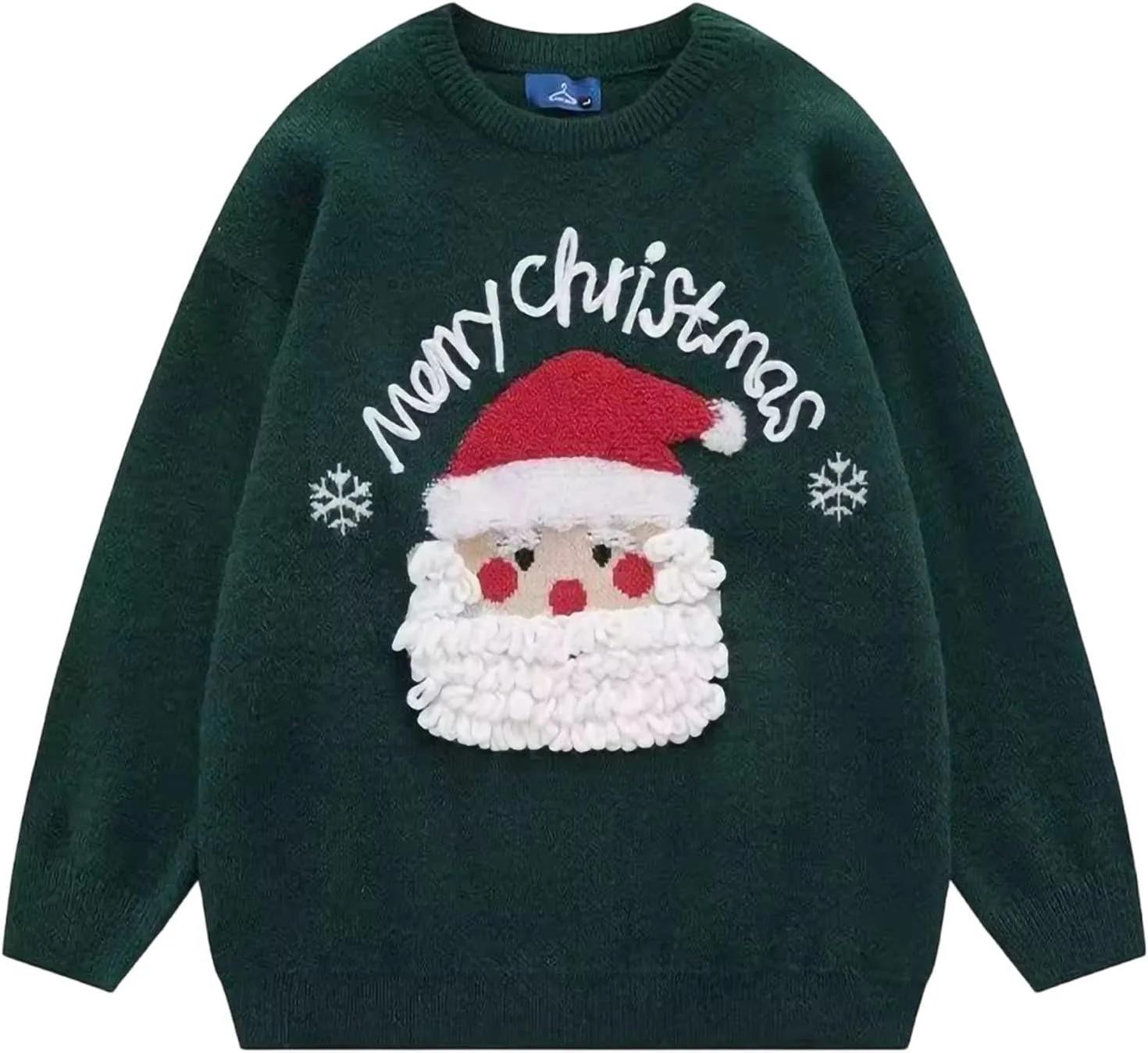 Рождественский свитер для мужчин, свободный, с длинными рукавами
Рождественский свитер для мужчин, свободный, с длинными рукавами