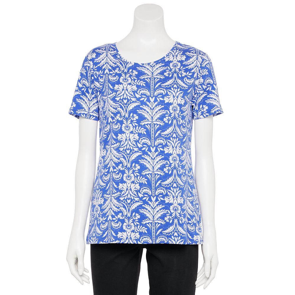 Футболка с круглым вырезом Petite Croft & Barrow Essential, цвет Blue White Palm
Футболка с круглым вырезом Petite Croft & Barrow Essential, цвет Blue White Palm