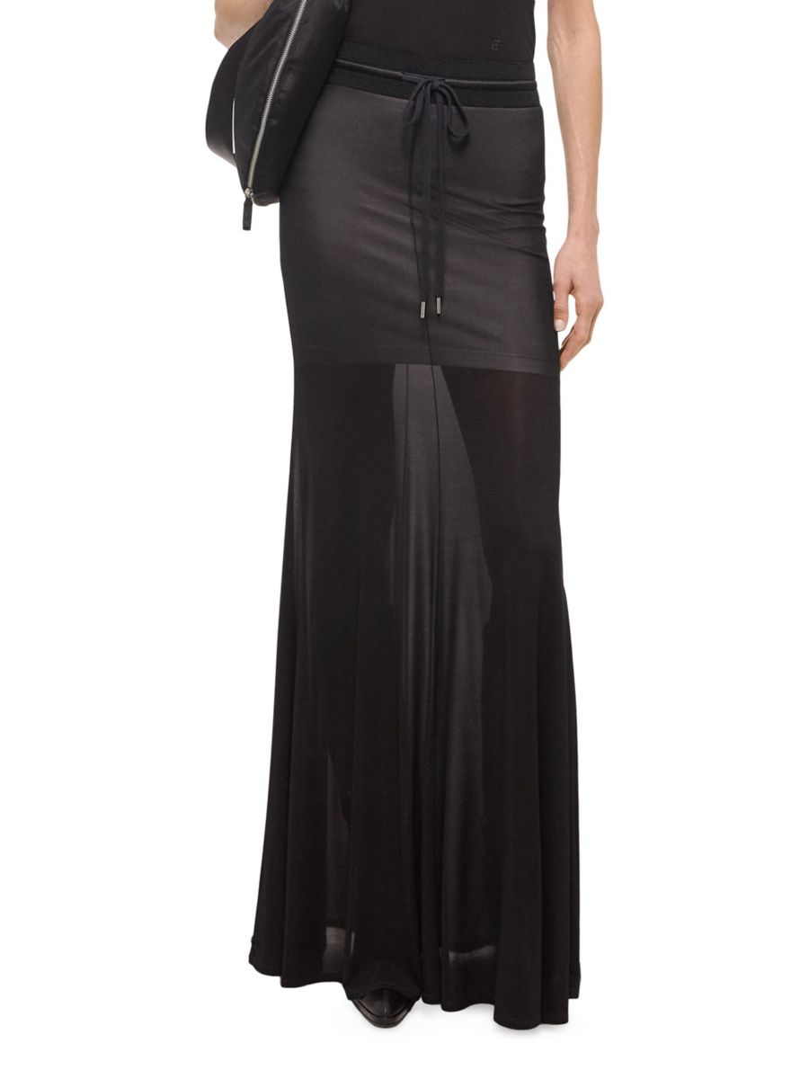 Юбка макси, выкроенная и сшитая Helmut Lang, черный
Юбка макси, выкроенная и сшитая Helmut Lang, черный