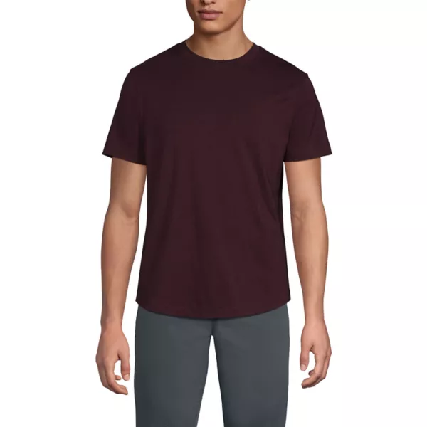 Мужская футболка с коротким рукавом и закругленным подолом Lands' End, цвет midnight plum 
Мужская футболка с коротким рукавом и закругленным подолом Lands' End, цвет midnight plum