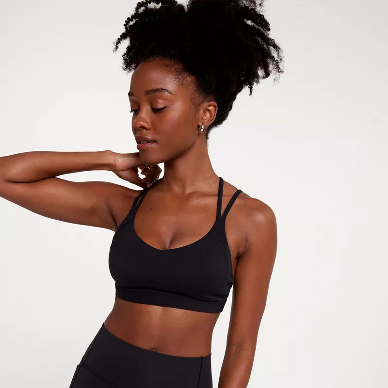 CALIA Женский спортивный бюстгальтер Inspire с низкой поддержкой, черный
CALIA Женский спортивный бюстгальтер Inspire с низкой поддержкой, черный