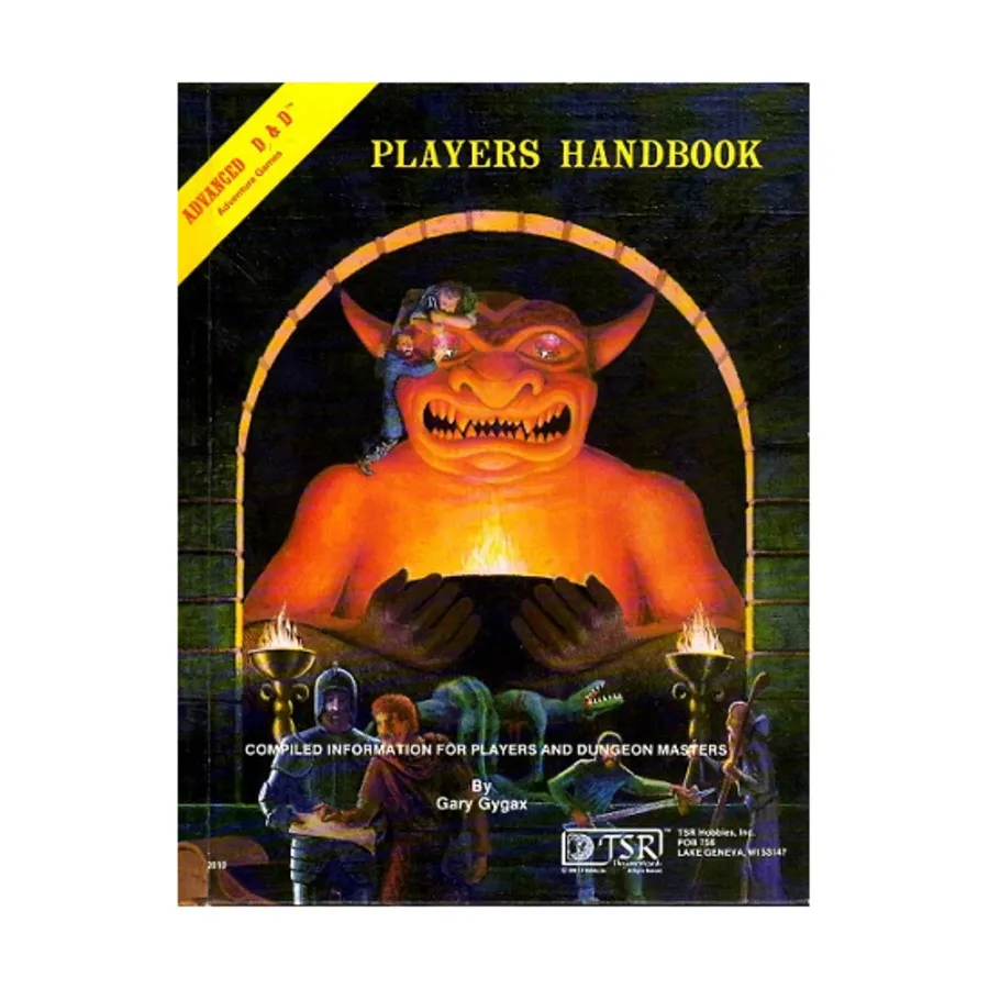 Player's Handbook (1st Cover, Idol Cover, 8th Printing), Advanced Dungeons & Dragons (1st Edition) - Core Books, Box Sets & Miscellaneous, твердый переплет
Player's Handbook (1st Cover, Idol Cover, 8th Printing), Advanced Dungeons & Dragons (1st Edition) - Core Books, Box Sets & Miscellaneous, твердый переплет