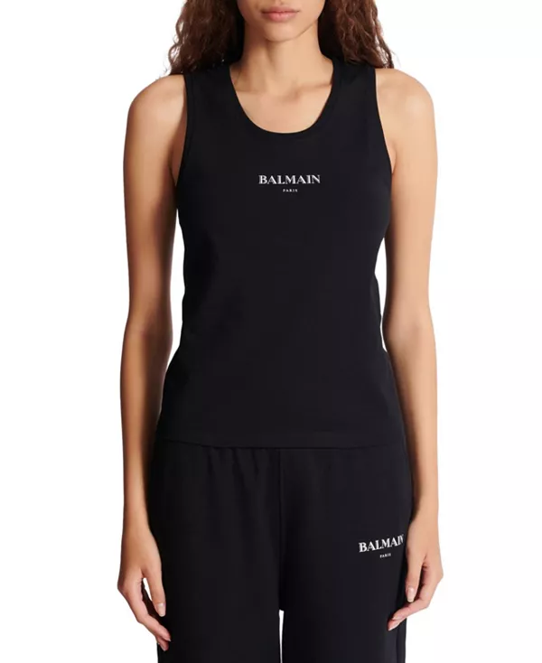 Майка с принтом Balmain Balmain, черный
Майка с принтом Balmain Balmain, черный