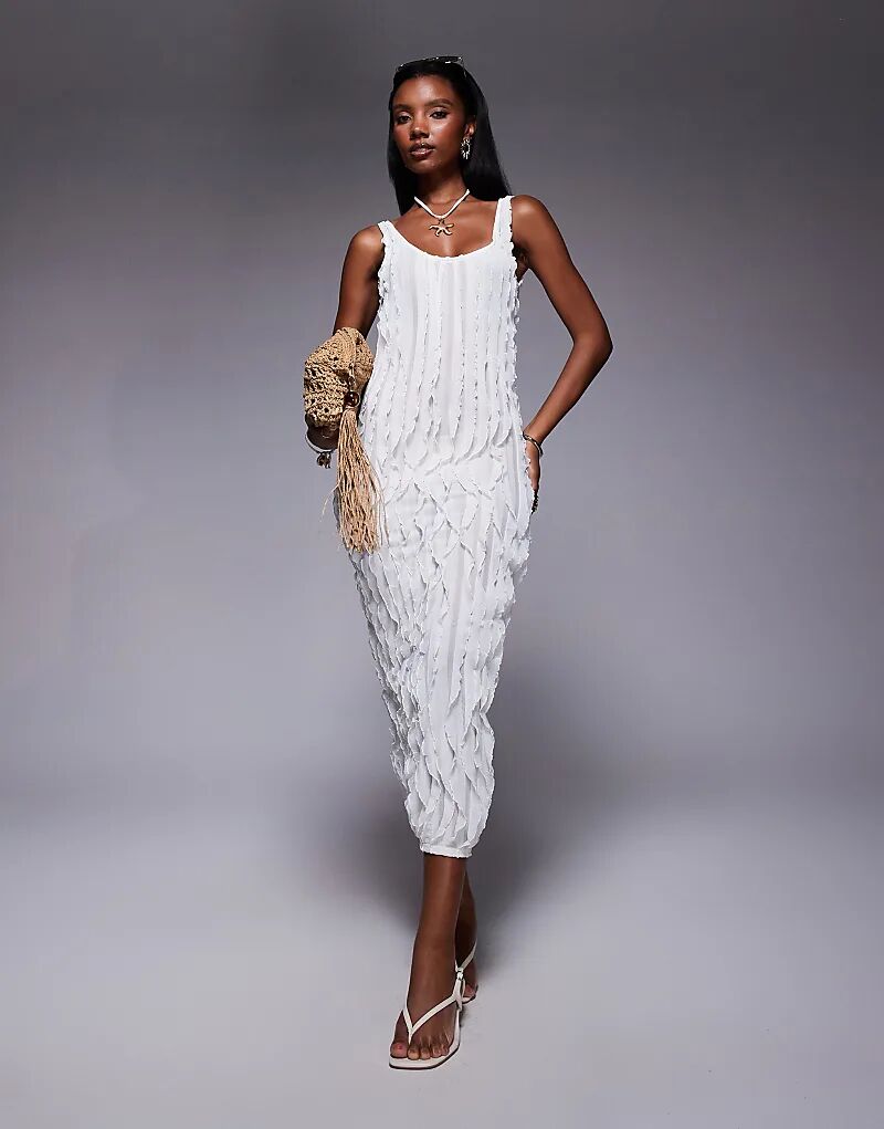 Платье макси Public Desire с оборками, кремового цвета
Платье макси Public Desire с оборками, кремового цвета