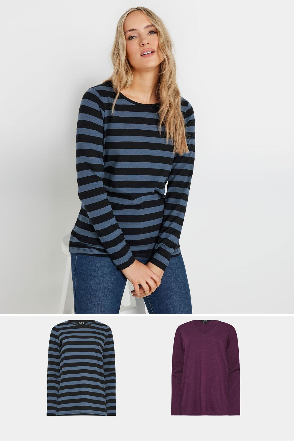 Футболки с длинным рукавом, 2 шт в упаковке Long Tall Sally, фиолетовый
Футболки с длинным рукавом, 2 шт в упаковке Long Tall Sally, фиолетовый