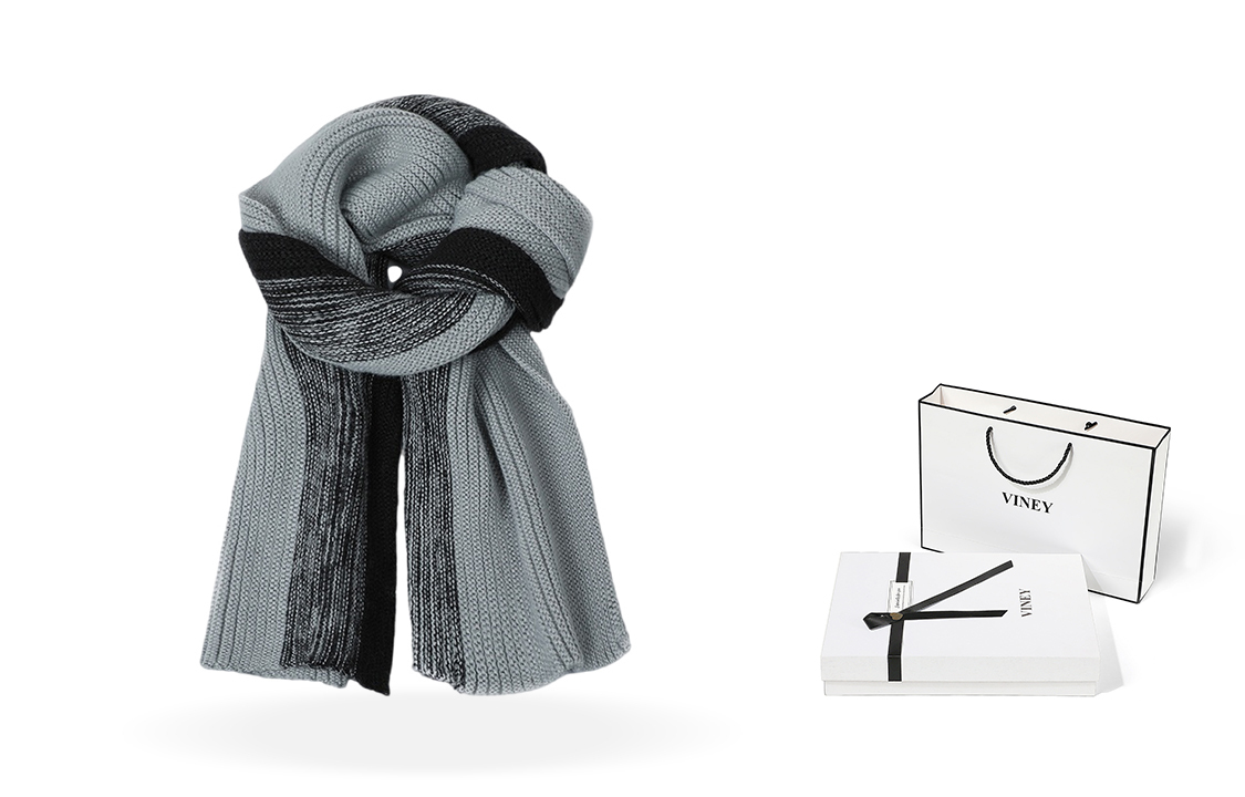 Вязаный шарф унисекс Viney, Белый/Серый
Вязаный шарф унисекс Viney, Белый/Серый